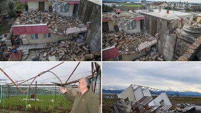 Hortum bir ilçeyi yıktı geçti