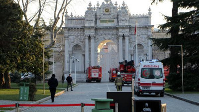 Dolmabahçe Sarayı'nda yangın!