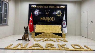Kamyonetteki 150 kilo eroini 'Thor' buldu