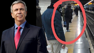 Ankara'da ısınmak için çıplak ayakla metroda gezen vatandaş için Mansur Yavaş'a yardım çağrısı