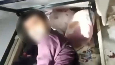 Suç makinesi bazanın altında yakalandı