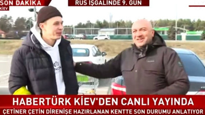 Habertürk muhabirinin İngilizce'si olay oldu. Muhabir Ukraynalıyı İngilizce bilmemekle suçladı