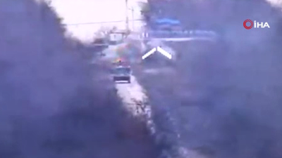 Ukrayna ordusu, Rus zırhlı konvoyunu vurdu