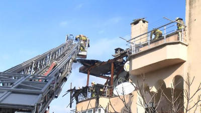 Büyükçekmece'de çatı yangını