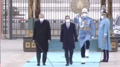 İsrail Cumhurbaşkanı için Saray'da resmi tören
