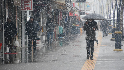 Bitlis'e bahar yerine kış geri geldi
