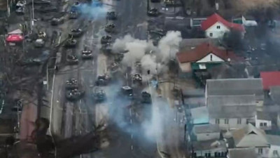 Ukrayna Savunma Bakanlığı paylaştı. Ukrayna Rus tanklarını vurdu