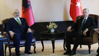 Erdoğan, Arnavutluk Başbakanı Rama'yı kabul etti (11 Mart 2022)