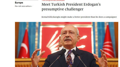 Kılıçdaroğlu, The Economist'in manşetinde: Tüm oklar onu işaret ediyor