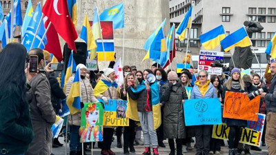 Ukraynalılardan Ankara’da protesto