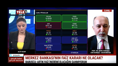Şenol Babuşcu Merkez Bankası'nın alacağı faiz kararını açıkladı