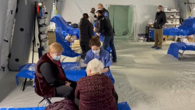 Lviv’de sahra hastanesi kuruldu