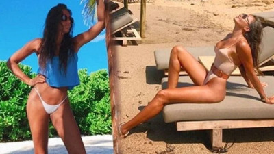 Eda Taşpınar, bikinili fotoğraflarıyla nefesleri kesti