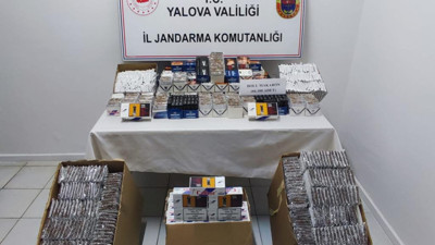 Yalova'da on binlerce kaçak makaron ele geçirildi