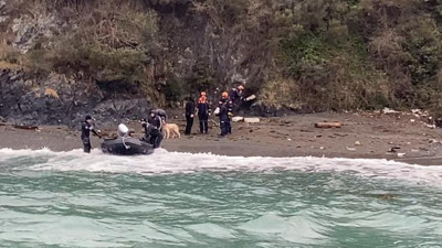 Beykoz'daki sarp kayalıkta mahsur kalan 4 kişi kurtarıldı