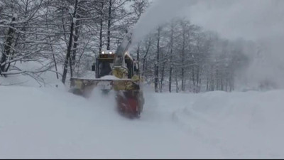 Ordu’da kar kalınlığı şaşkına çevirdi