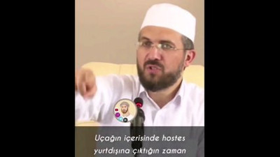 İlahiyatçı İhsan Şenocak uçaktaki alkole takmış. “Kalk buradan diyeceksiniz”