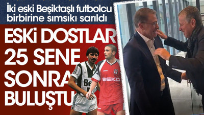25 yıllık dostlar Riva'da buluştu. Eski Beşiktaşlı Metin Tekin ve Stefan Kuntz işte böyle birbirine sarıldı. Hasret giderdi