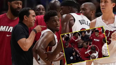 NBA'de Miami Heat bencinde büyük gerginlik