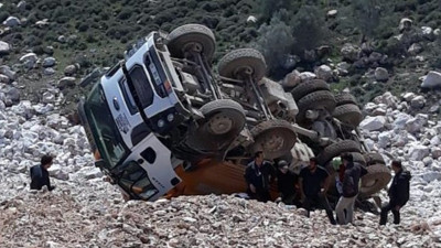 Döküm yaparken uçuruma yuvarlandı