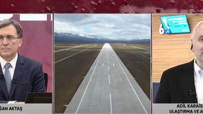 Ulaştırma ve Altyapı Bakanı Adil Karaismailoğlu yeni havalimanının ayrıntılarını TV100'ün canlı yayınında açıkladı