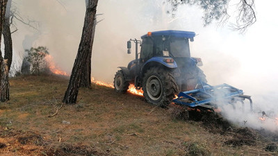 Soma’da çıkan orman yangını söndürüldü