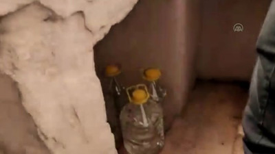 50 litre sahte içki ele geçirildi