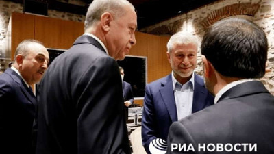 Rus milyarder Abramoviç Dolmabahçe'de Erdoğan'la görüştü