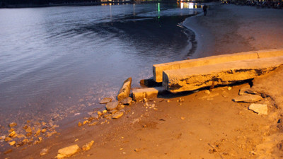 Muğla'da süper gelgit: Deniz suyu 50 metre çekildi