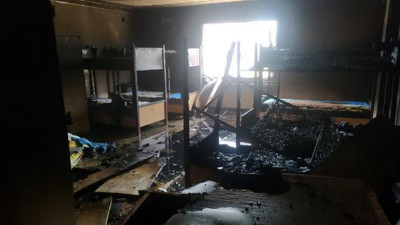 Öğrenci yurdunda yangın