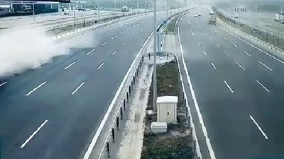 Sürücüsü hayatını kaybetmişti! Tuzla'daki feci kazanın görüntüsü ortaya çıktı