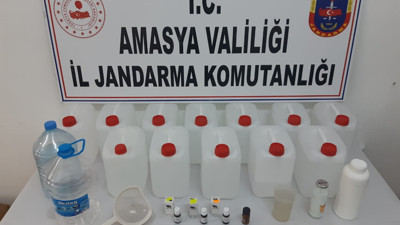 Amasya'da kaçak içki operasyonu