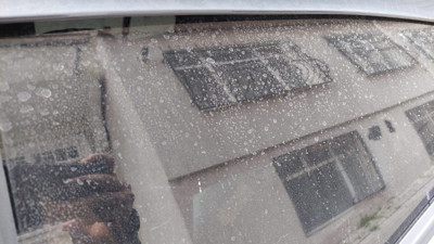 Tekirdağ'da gökten çamur yağdı