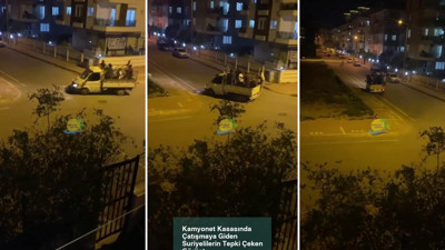 Antalya'da silahlı Suriyeliler kamyonet kasasında baskına gitti