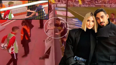 Top toplayıcı çocuk Fenerbahçeli İrfan Can'a topu vermedi. İrfan'ın sevinci kursağında kaldı