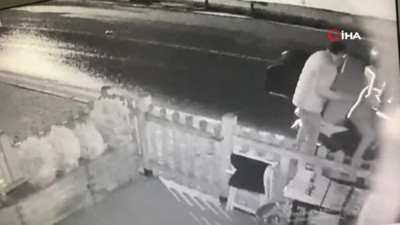 Klima motoru hırsızları kamerada