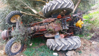 Tarlasını süren çiftçinin feci ölümü