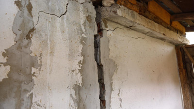 Ünye'de heyelan nedeniyle 13 ev boşaltıldı