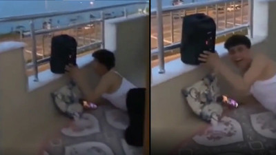 Vaktinden önce ezan sesi dinletip oruç bozdurdu. Utanmadan bu anları sosyal medyada paylaşıp eğlendi