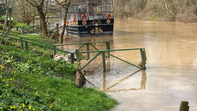 Bartın'daki sağanak Bartın Irmağı'nın su seviyesini yükseltti