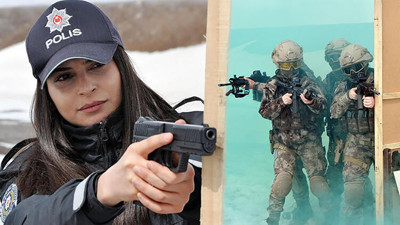 Kadın polisler eksi 3 derecede attığını vurdu