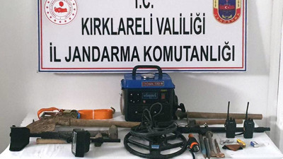 Kırklareli'de definecilere suçüstü