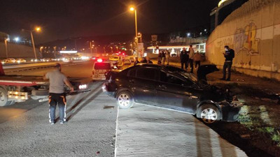 El frenini çekmeyi unuttu, 10 metreden aşağıya uçtu