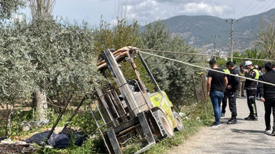 Muğla'da feci olay! Kullandığı fork-liftin altında kalan kişi öldü