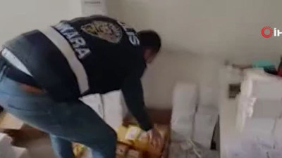 Başkent'te kaçak sigara, tütün ve içki operasyonu