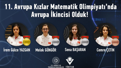 Türkiye, Avrupa Kızlar Matematik Olimpiyatı'nda Avrupa 2'ncisi oldu