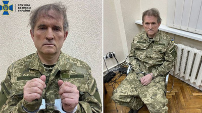 Kızının vaftiz babası Putin olan Ukraynalı firari milletvekili Medvedchuk yakalandı