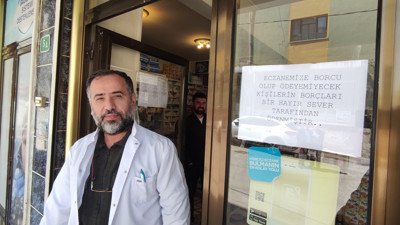 Gizemli hayırsever bu sefer Bursa'da ortaya çıktı. 20 eczaneye 100 bin TL ödeme yaptı