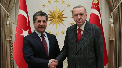 Cumhurbaşkanı Erdoğan, Mesrur Barzani'yi kabul etti