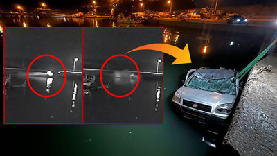 Arnavutköy’de araç denize uçtu! Sahildeki dehşet dolu anlar kamerada…